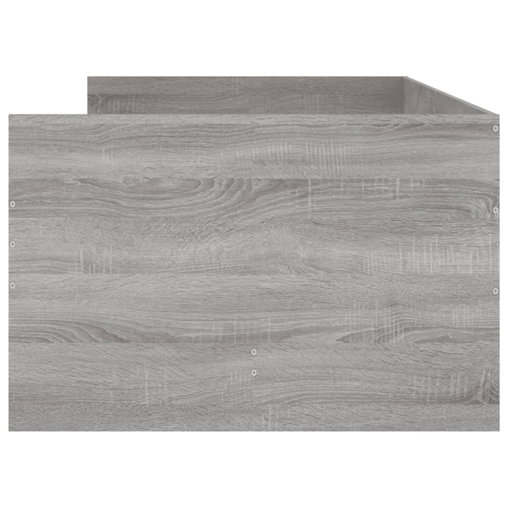 Giroletto con Cassetti-Struttura Letto con contenitore Grigio Sonoma 90x190 cm 559499