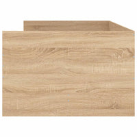 Giroletto con Cassetti-Struttura Letto con contenitore Rovere Sonoma 75x190 cm Small Single 297935