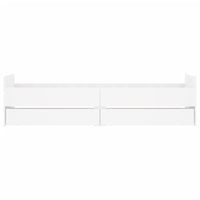 Giroletto con Cassetti-Struttura Letto con contenitore Bianco 90x200 cm 508743