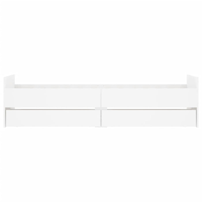 Giroletto con Cassetti-Struttura Letto con contenitore Bianco 90x200 cm 508743