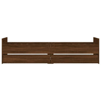 Giroletto con Cassetti Rovere Marrone 90x200 cm 3207377