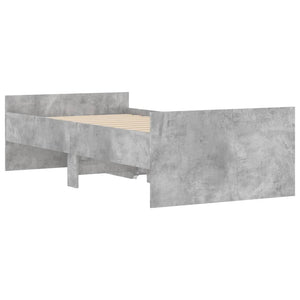 Giroletto con Cassetti Grigio Cemento 90x190 cm 3207381