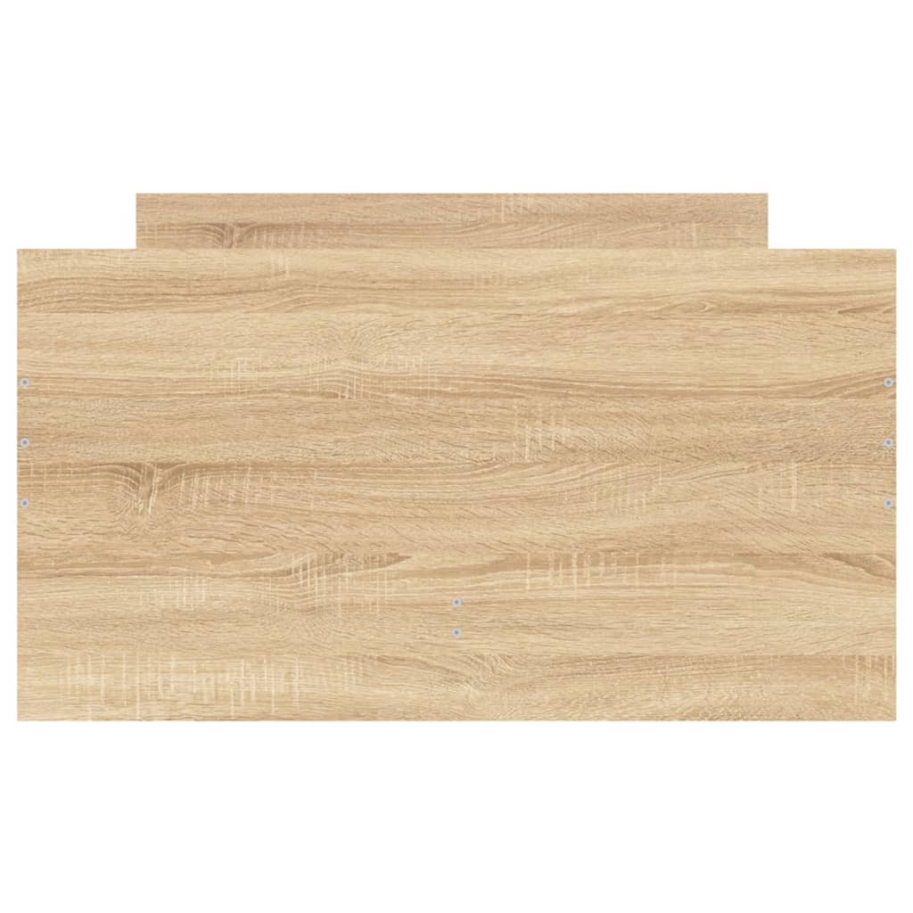 Giroletto con Cassetti-Struttura Letto con contenitore Rovere Sonoma 75x190 cm Small Single 903825