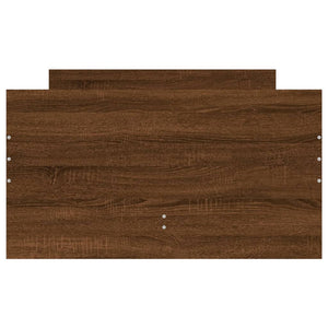 Giroletto con Cassetti-Struttura Letto con contenitore Rovere Marrone 75x190 cm Small Single 279179