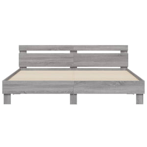 Giroletto Testiera Grigio Sonoma 200x200 cm Legno Multistrato 3207397