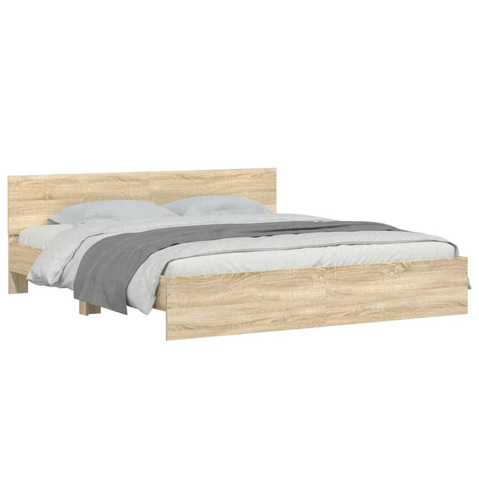 Giroletto con Testiera Rovere Sonoma 200x200 cm 3207457