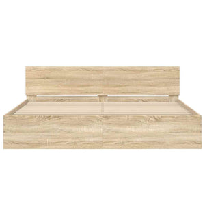 Giroletto con Testiera Rovere Sonoma 200x200 cm 3207457