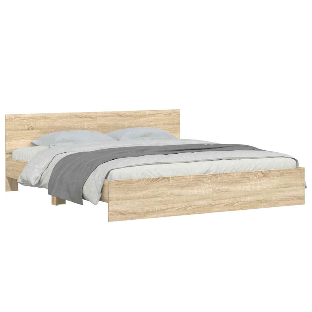 Giroletto con Testiera Rovere Sonoma 160x200 cm 3207471