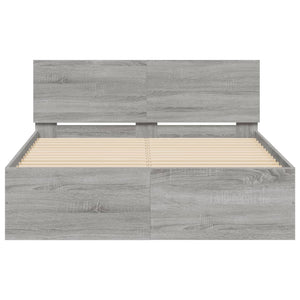 Giroletto con Testiera Grigio Sonoma 120x200 cm 3207495