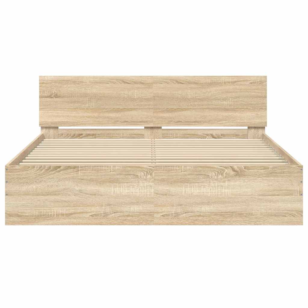 Giroletto con Testiera Rovere Sonoma 140x190 cm 3207499