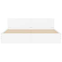 Giroletto con LED senza Materasso Bianco 180x200 cm 3207588