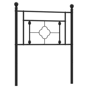 Testiera in Metallo Nero 75 cm