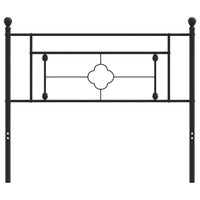 Testiera in Metallo Nero 107 cm 374369