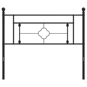 Testiera in Metallo Nero 107 cm 374369