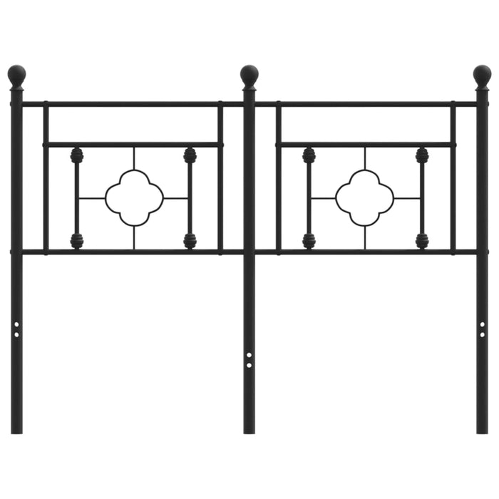Testiera in Metallo Nero 120 cm 374370