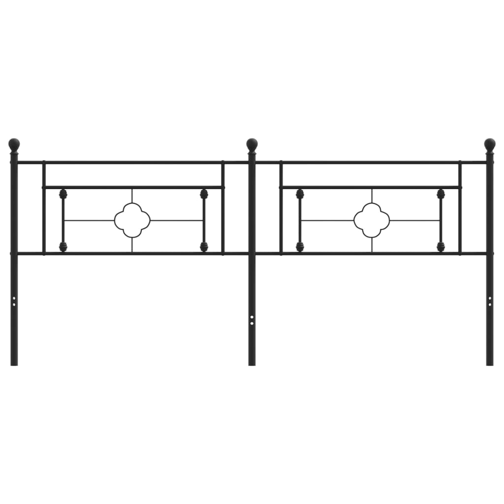 Testiera in Metallo Nero 200 cmcod mxl 109692