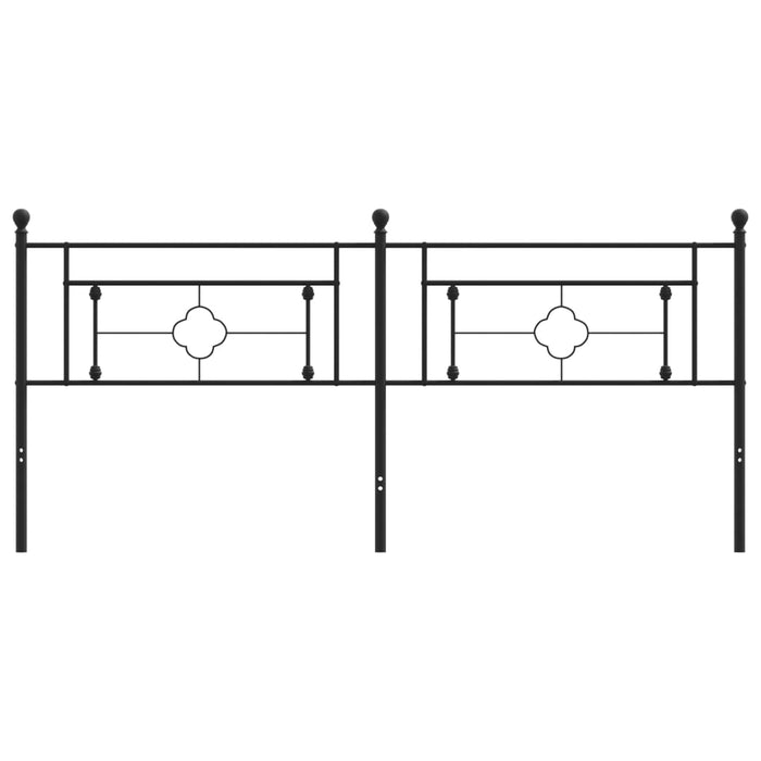 Testiera in Metallo Nero 200 cmcod mxl 109692