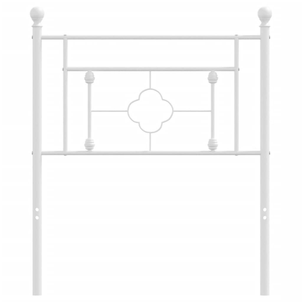 Testiera in Metallo Bianco 75 cm 374414