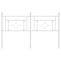 Testiera in Metallo Bianco 150 cm 374422