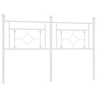 Testiera in Metallo Bianco 150 cm 374422