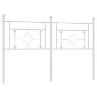 Testiera in Metallo Bianco 160 cm 374423