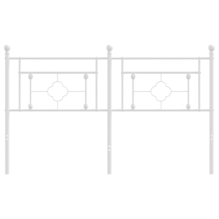 Testiera in Metallo Bianco 160 cm 374423