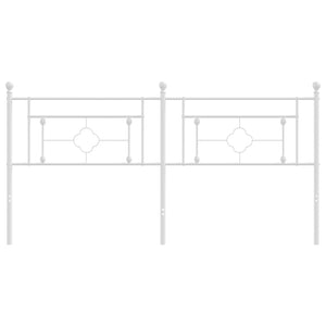 Testiera in Metallo Bianco 180 cm 374424