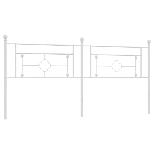 Testiera in Metallo Bianco 193 cm 374425