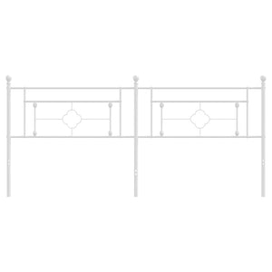 Testiera in Metallo Bianco 193 cm 374425