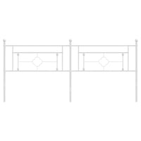 Testiera in Metallo Bianco 193 cm 374425