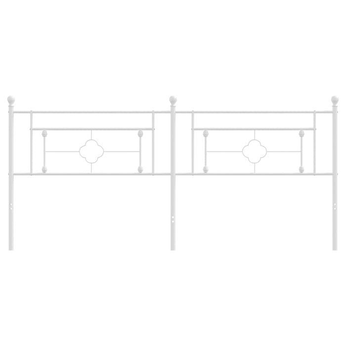 Testiera in Metallo Bianco 193 cm 374425