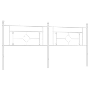 Testiera in Metallo Bianco 193 cm 374425