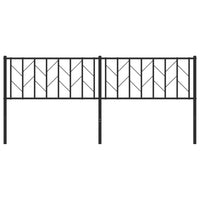 Testiera in Metallo Nero 193 cm 374474