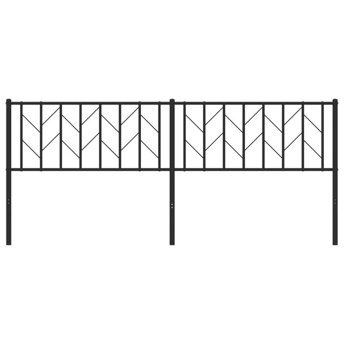 Testiera in Metallo Nero 200 cm 374475