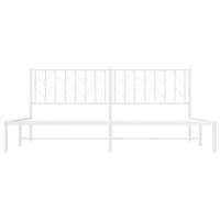 Giroletto con Testiera Metallo Bianco 193x203 cm 374492