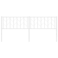 Testiera in Metallo Bianco 193 cm 374523