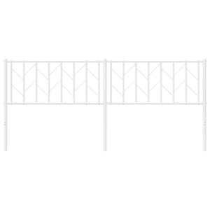 Testiera in Metallo Bianco 193 cm 374523