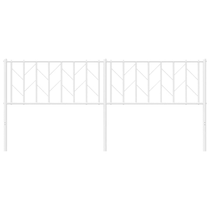 Testiera in Metallo Bianco 193 cm 374523