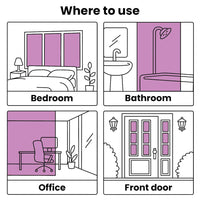 Pellicole per Vetri Statiche Smerigliate Nere 3pz in PVC 3208955