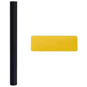 Pellicole per Vetri Statiche Smerigliate Nere 5pz in PVC 3208956