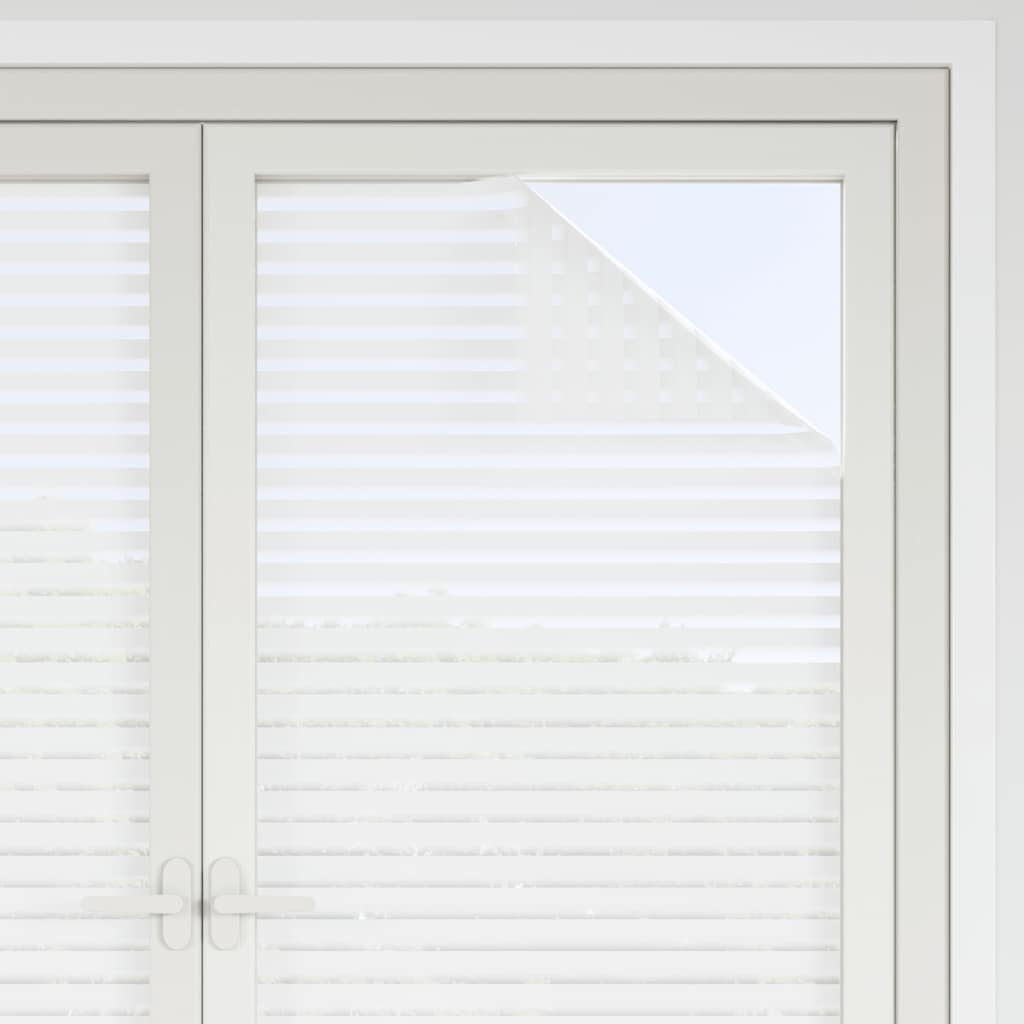 Pellicole per Finestre Smerigliate 4pz Motivo a Righe in PVC 3208974