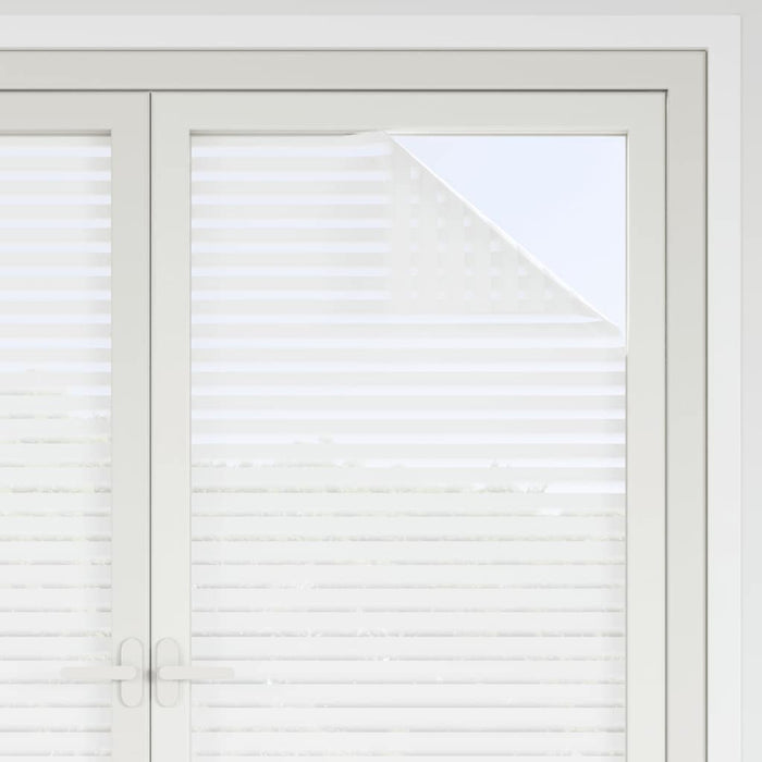 Pellicole per Finestre Smerigliate 4pz Motivo a Righe in PVC 3208974