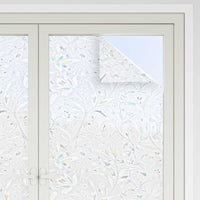 Pellicole per Finestre Smerigliate 2pz Motivo Fiore in PVC 3208979