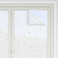 Pellicole per Finestre Smerigliate 2pz Motivo Fiore in PVC 3208981