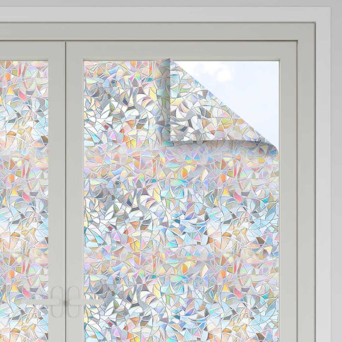 Pellicole per Finestre Smerigliate 5pz Motivo Arcobaleno in PVC 3208986