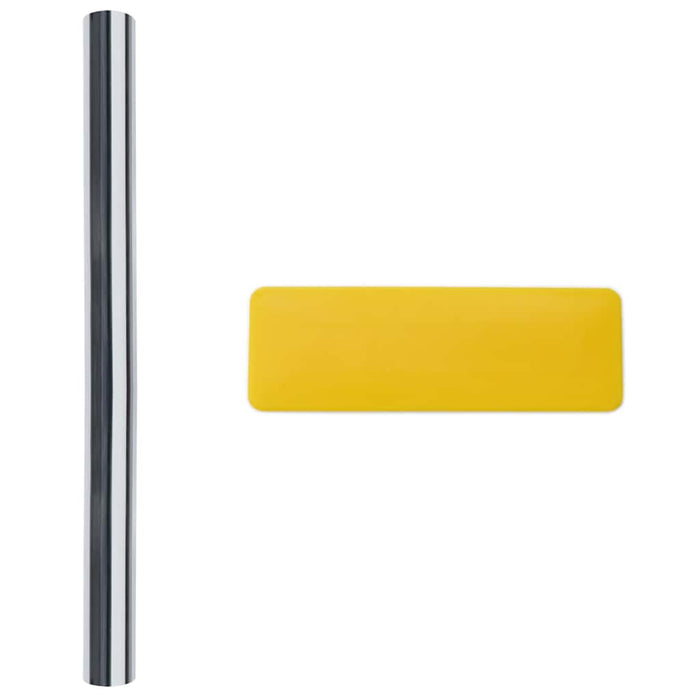 Pellicole Solari Statiche 5pz Effetto Riflettente Argento PVC 3208990