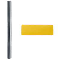 Pellicole Solari Statiche 5pz Effetto Riflettente Argento PVC 3208992