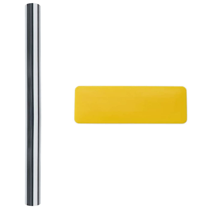 Pellicole Solari Statiche 5pz Effetto Riflettente Argento PVC 3208992