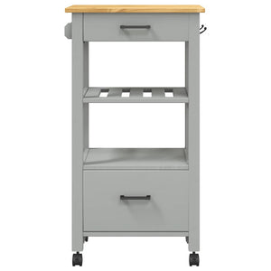 Carrello da Cucina-Scaffale per Cucina MONZA 48x40x88,5 cm in Legno Massello di Pino 701165