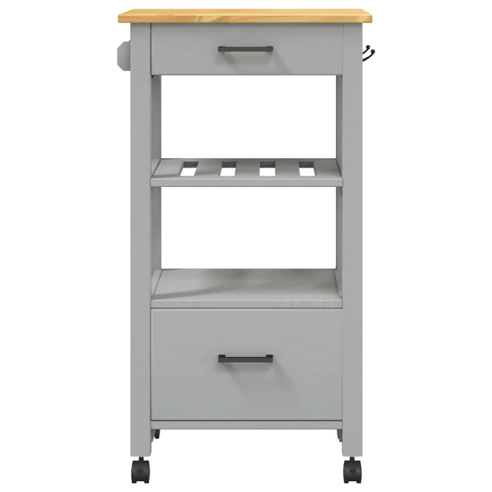 Carrello da Cucina-Scaffale per Cucina MONZA 48x40x88,5 cm in Legno Massello di Pino 701165